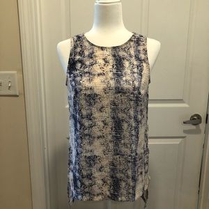 PHILOSOPHY Sleeveless pink crocodile print Top NWT